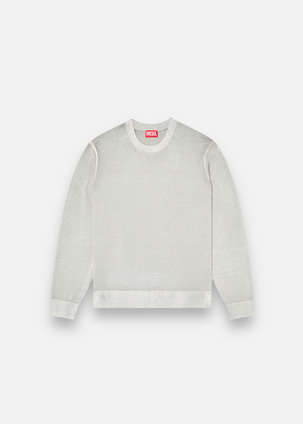 Pull en coton avec imprimé inversé