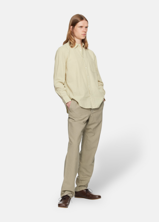 Pantalon décontracté en coton et lin Ezra