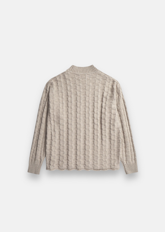 pull norse jonas coton cachemire tressé dos 