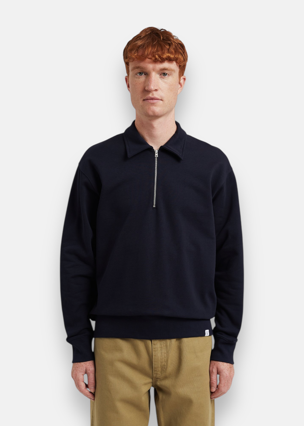 sweat norse demi zip coton bio porté