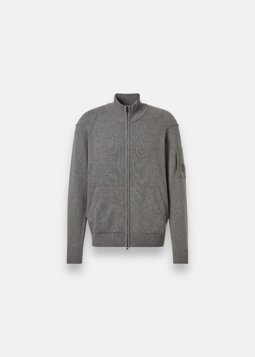 Cardigan en Laine Mérino GRS-gris