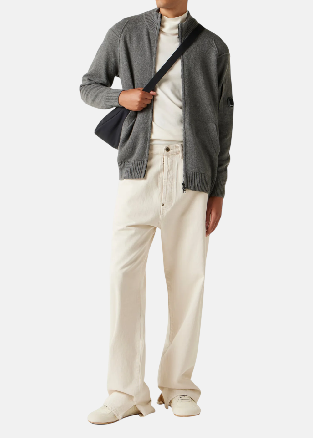 Cardigan en Laine Mérino GRS-gris