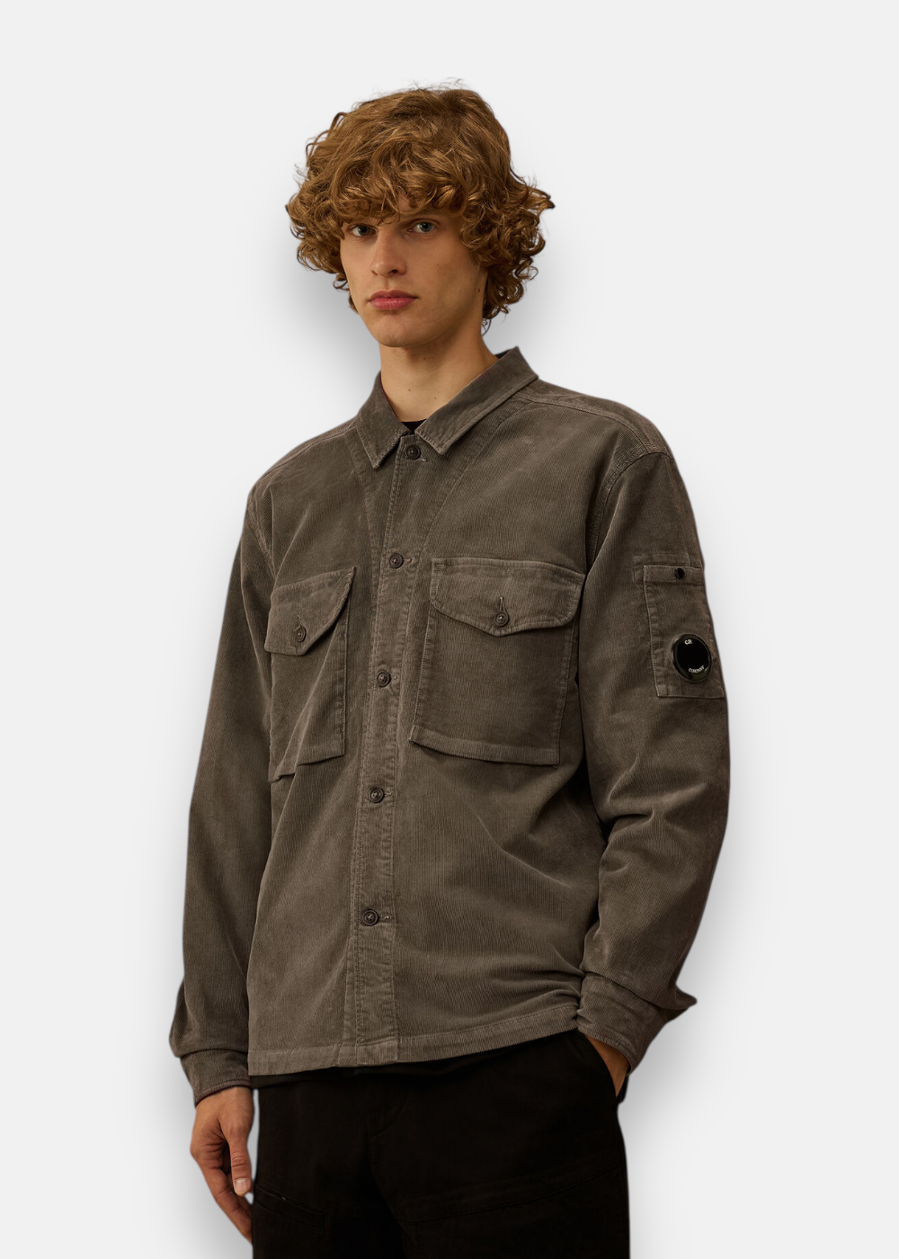 Surchemise Velours - gris foncé