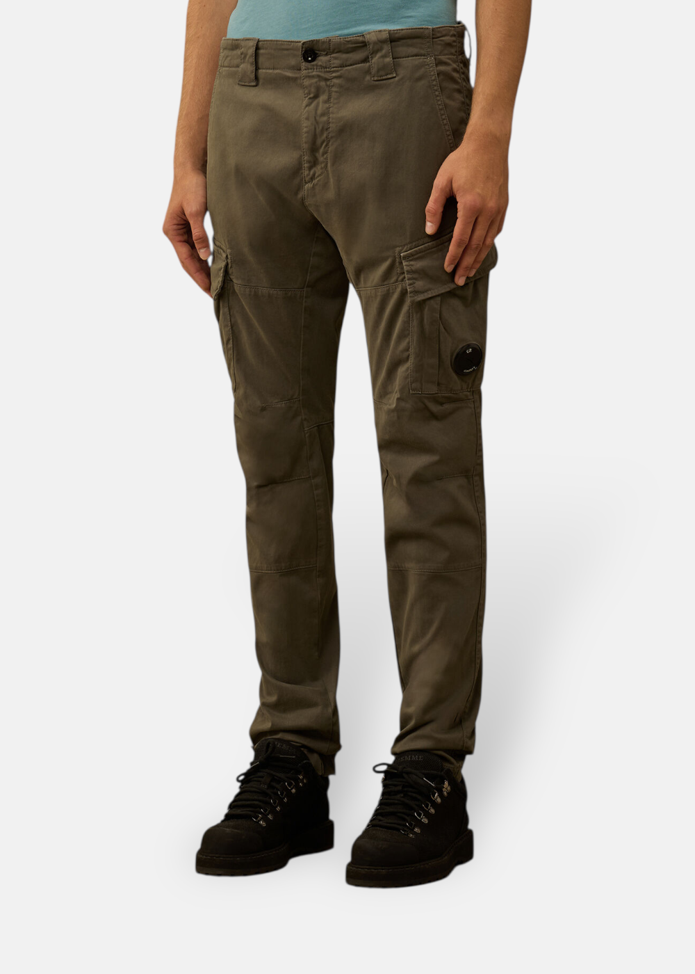 Pantalon Cargo  Stretch Sateen - Kaki