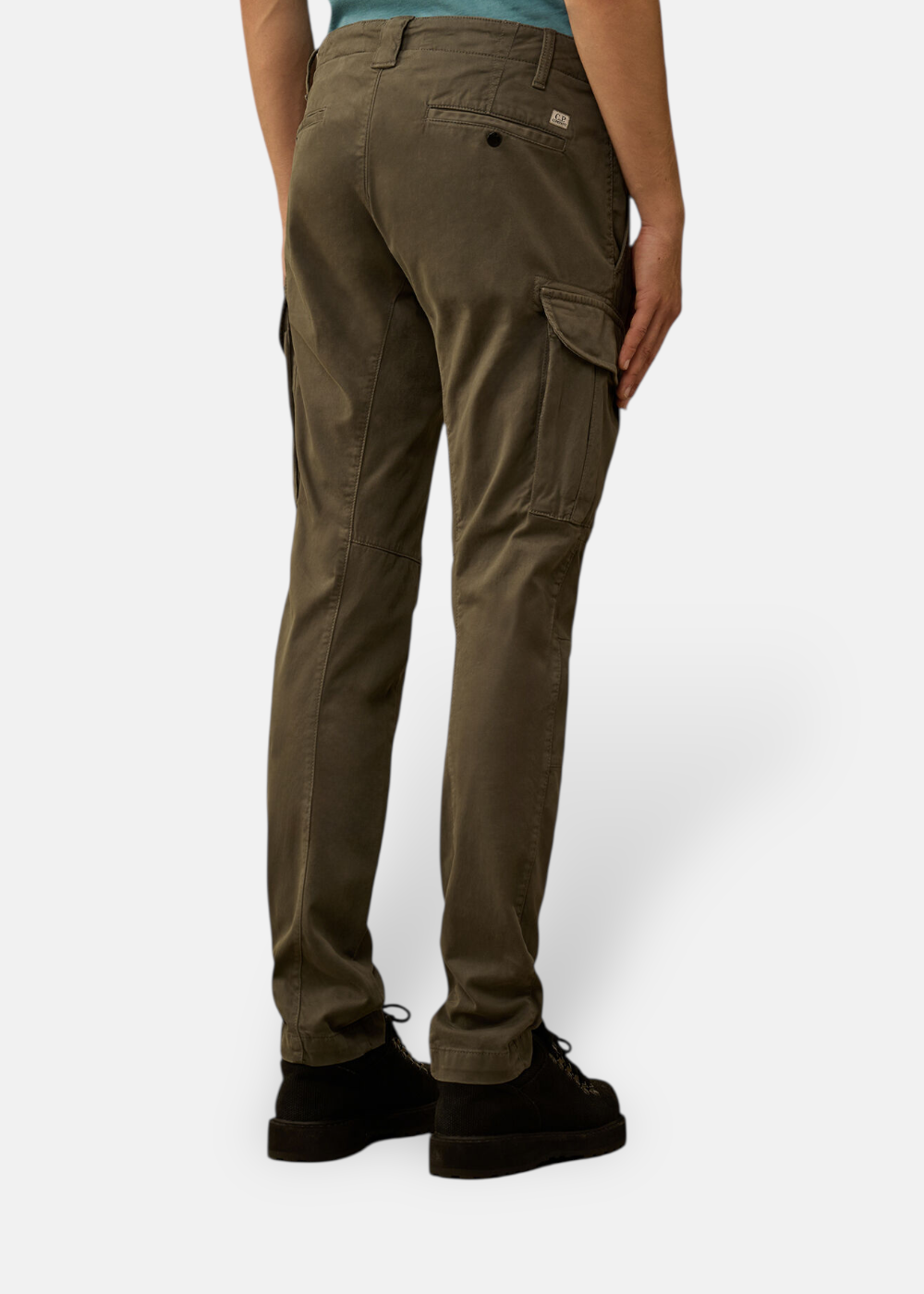 Pantalon Cargo  Stretch Sateen - Kaki