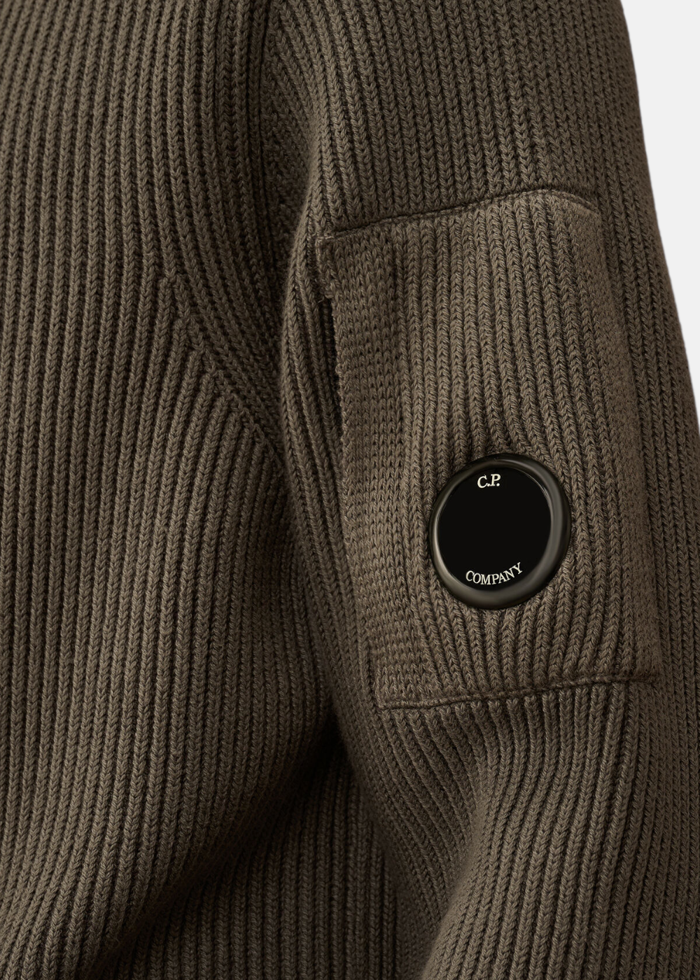 Pull Full Rib Demi-Zip -gris