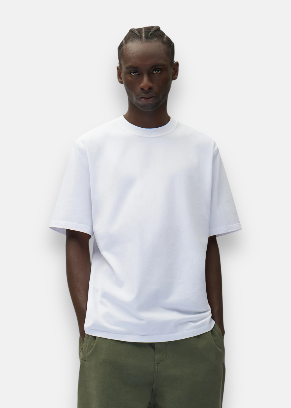 T-shirt back logo Diels stitch - blanc