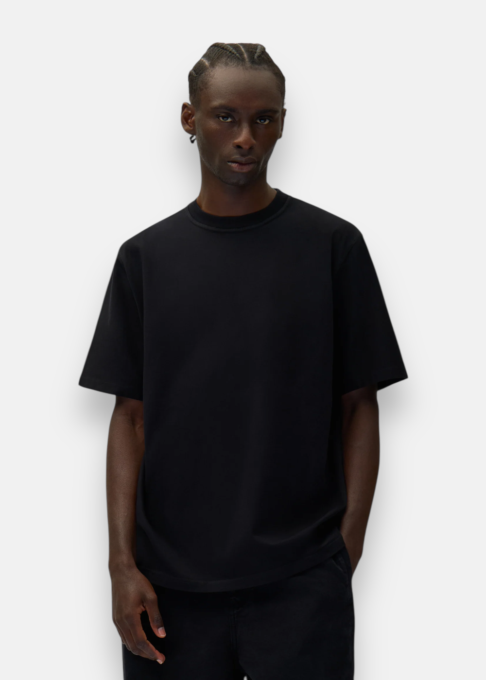 T-shirt back logo Diels stitch - noir