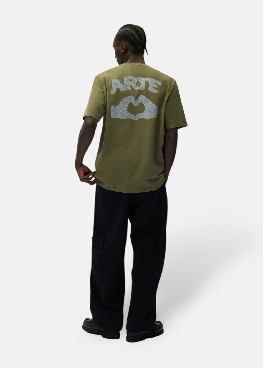T-shirt back logo Diels stitch - kaki