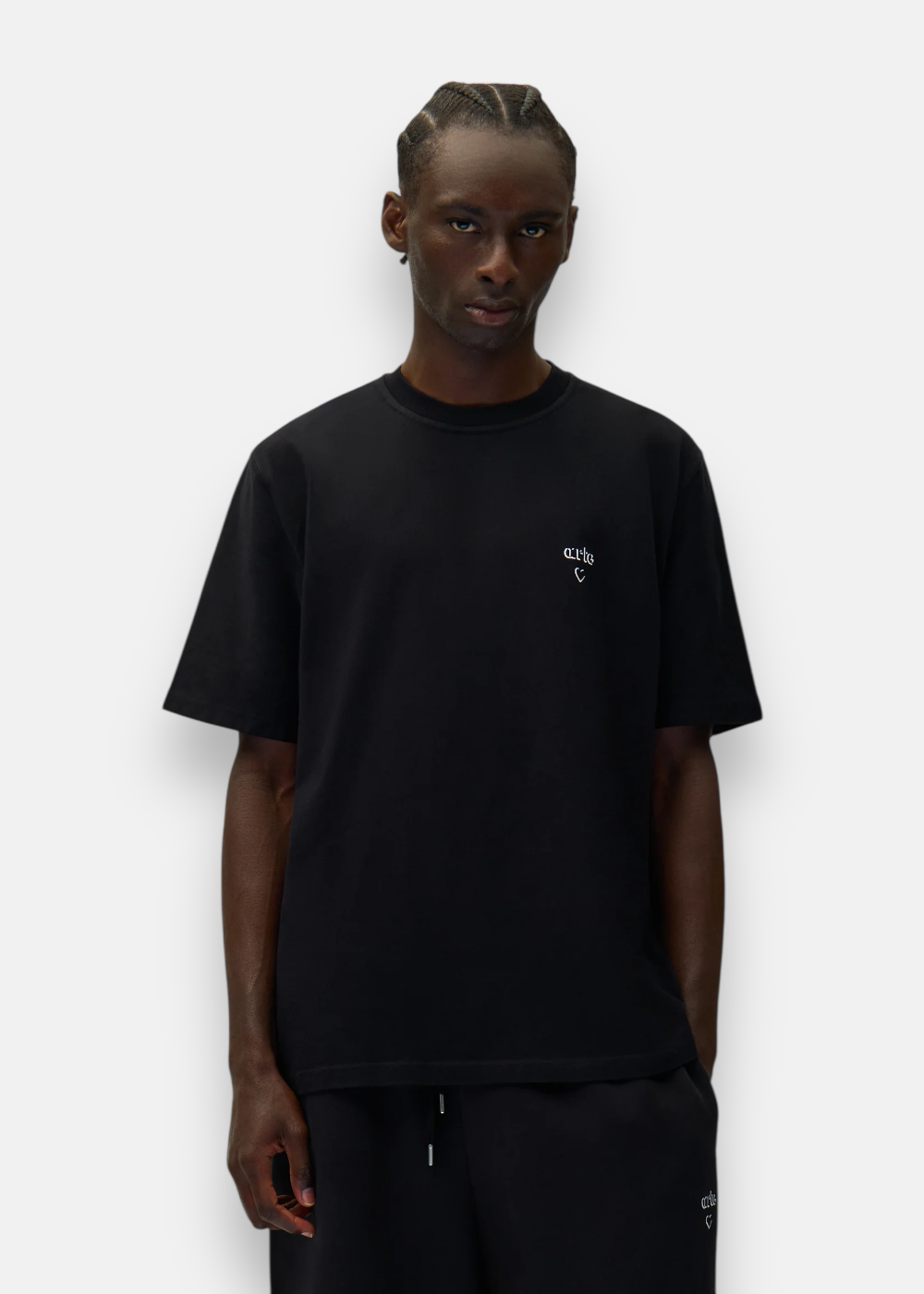 T-shirt heart logo - noir