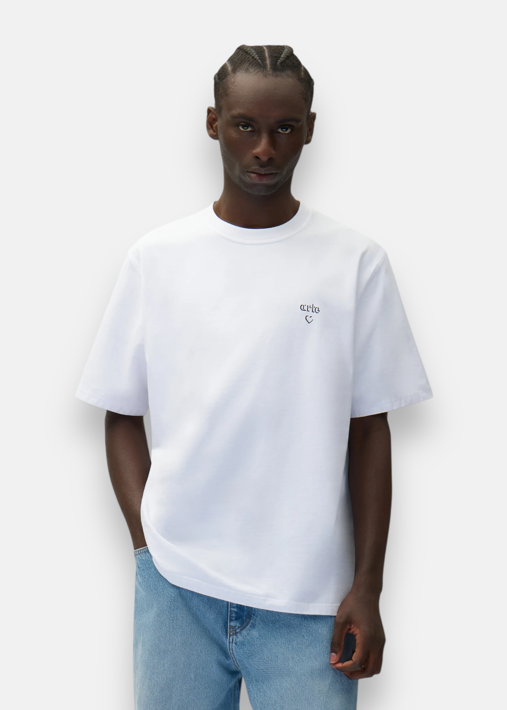 T-shirt heart logo - blanc