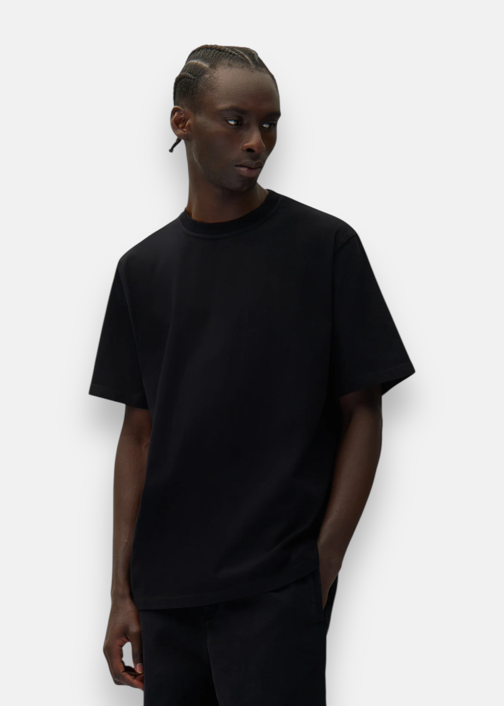 T-shirt block logo - noir