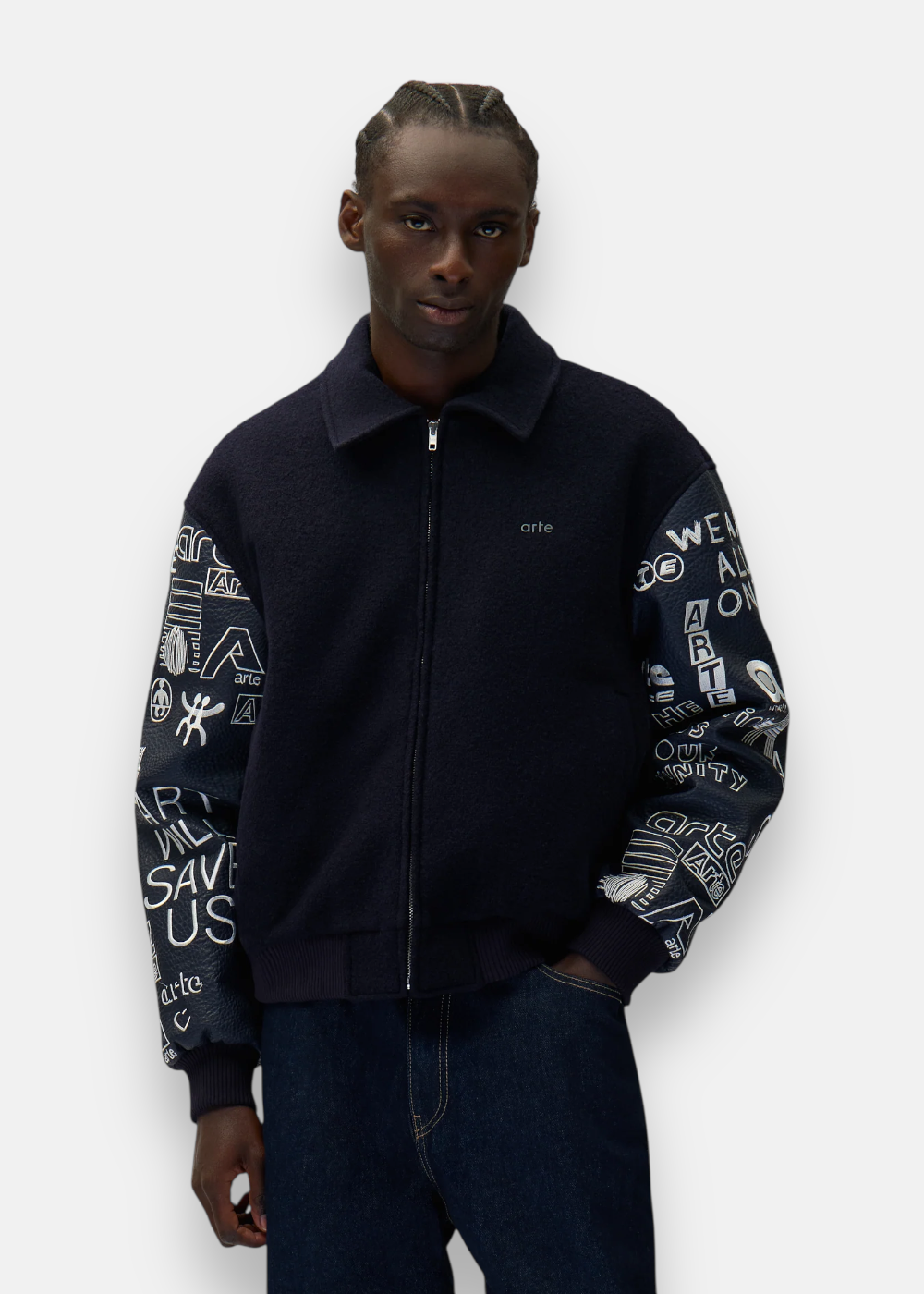 Veste en laine - bleu marine