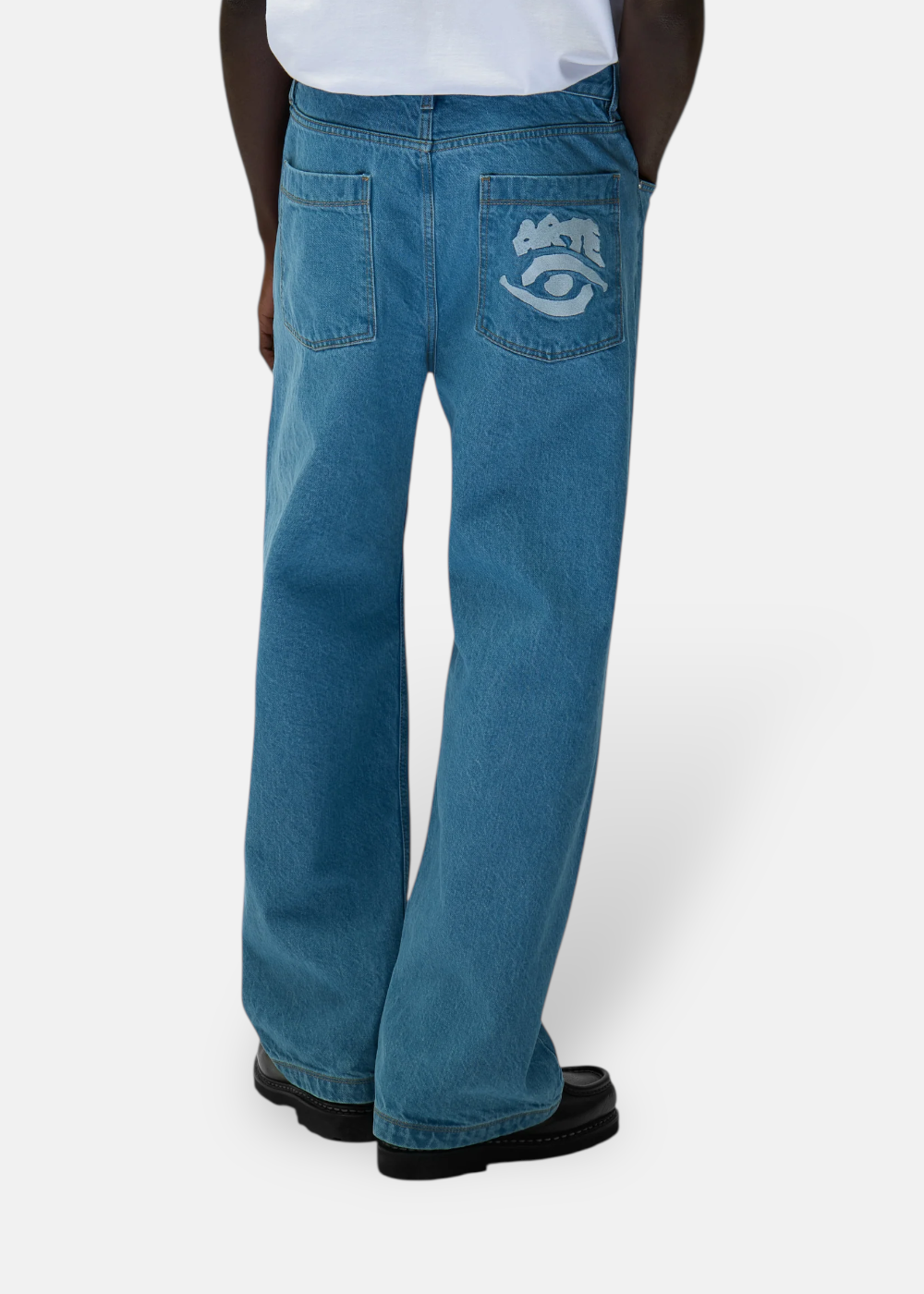 Pantalon logo eyes - bleu