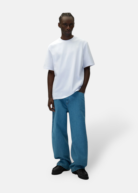 T-shirt eyes print- blanc