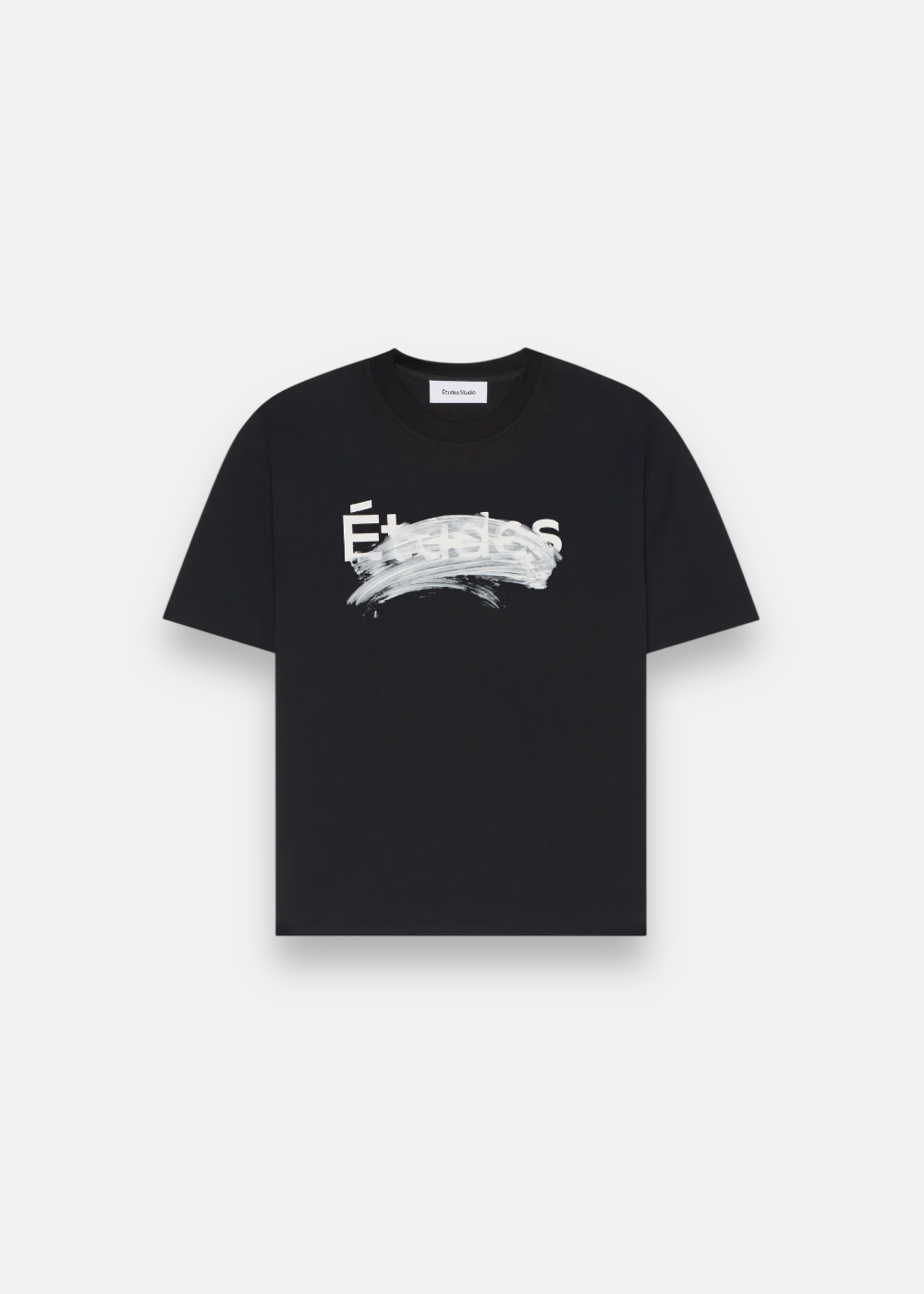 T-shirt Relax Smudged Logo -noir