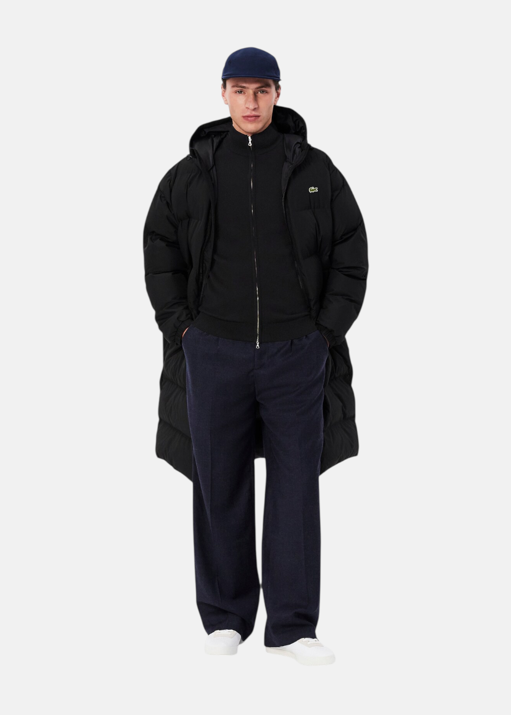 Pull Zippé Col Montant - noir