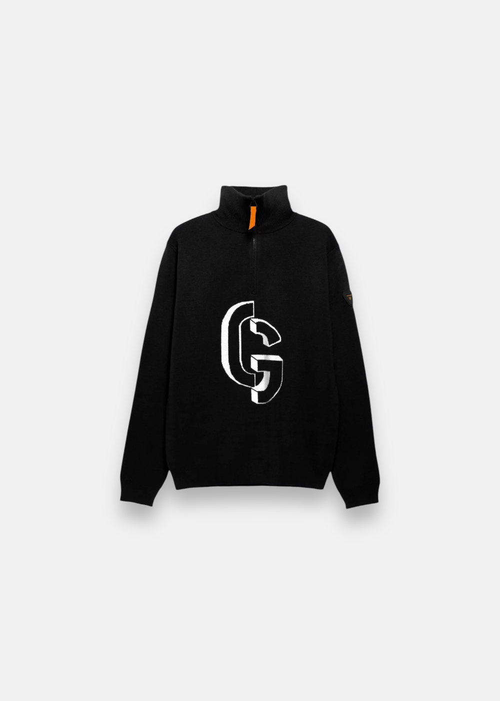 Pull Camionneur Lewis Maille Jacquard -noir