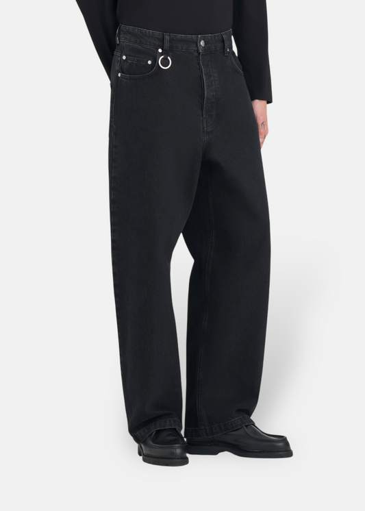 Jeans Loose Denim Ample  - noir