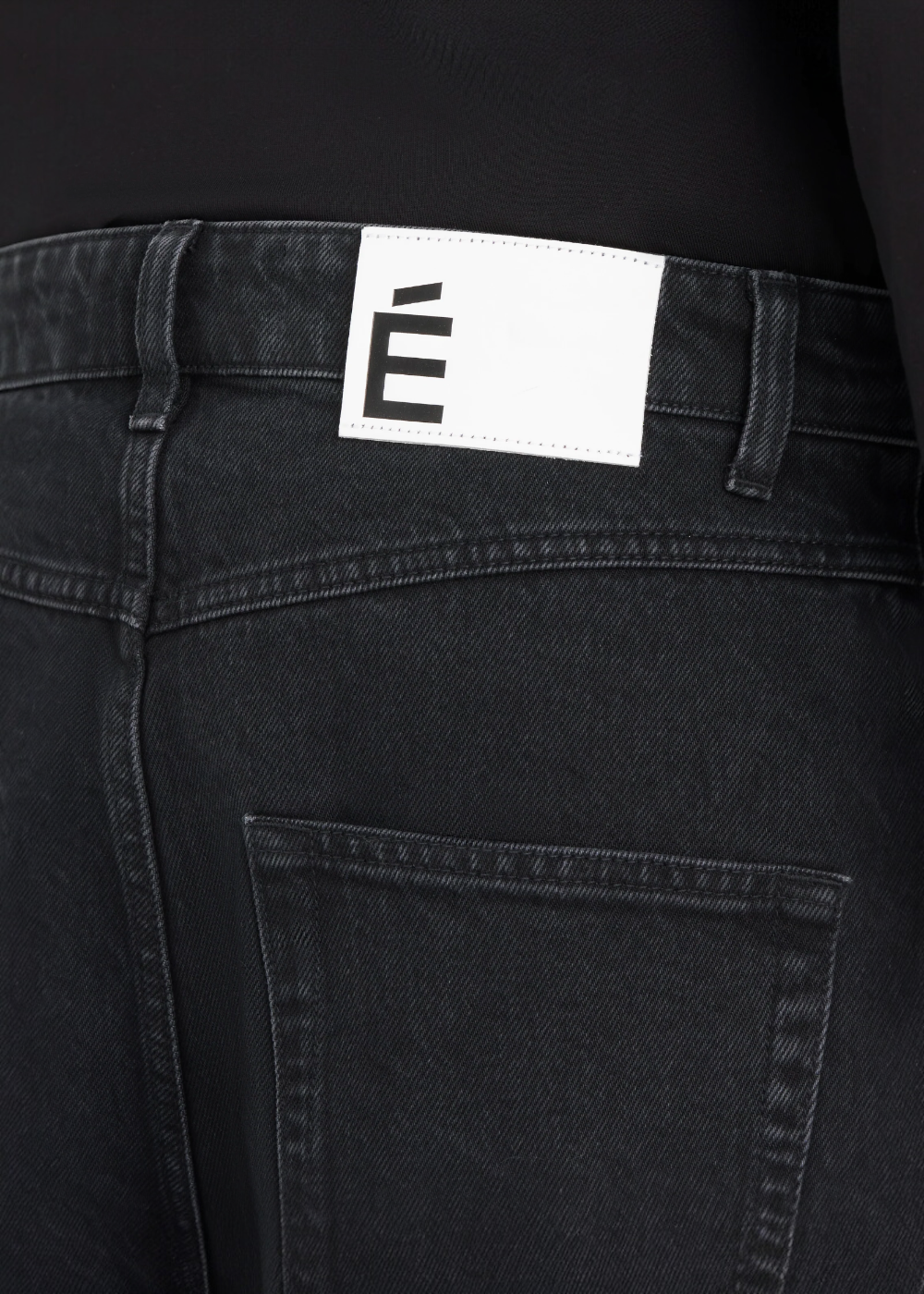 Jeans Loose Denim Ample  - noir