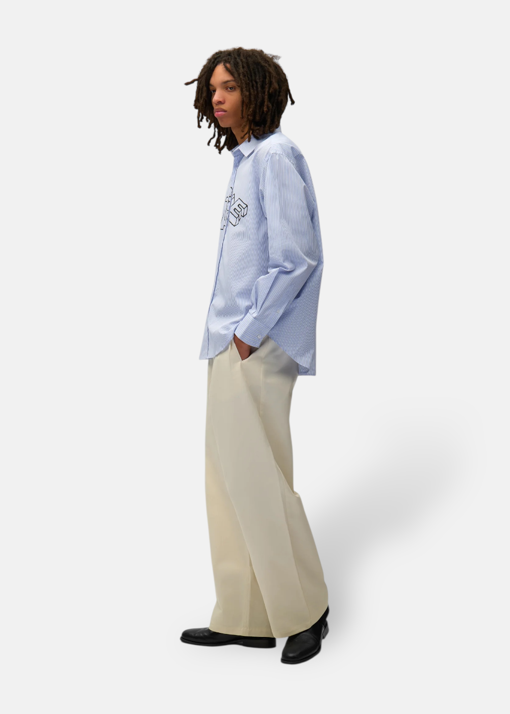 Chemise Blocks à Rayures - bleu
