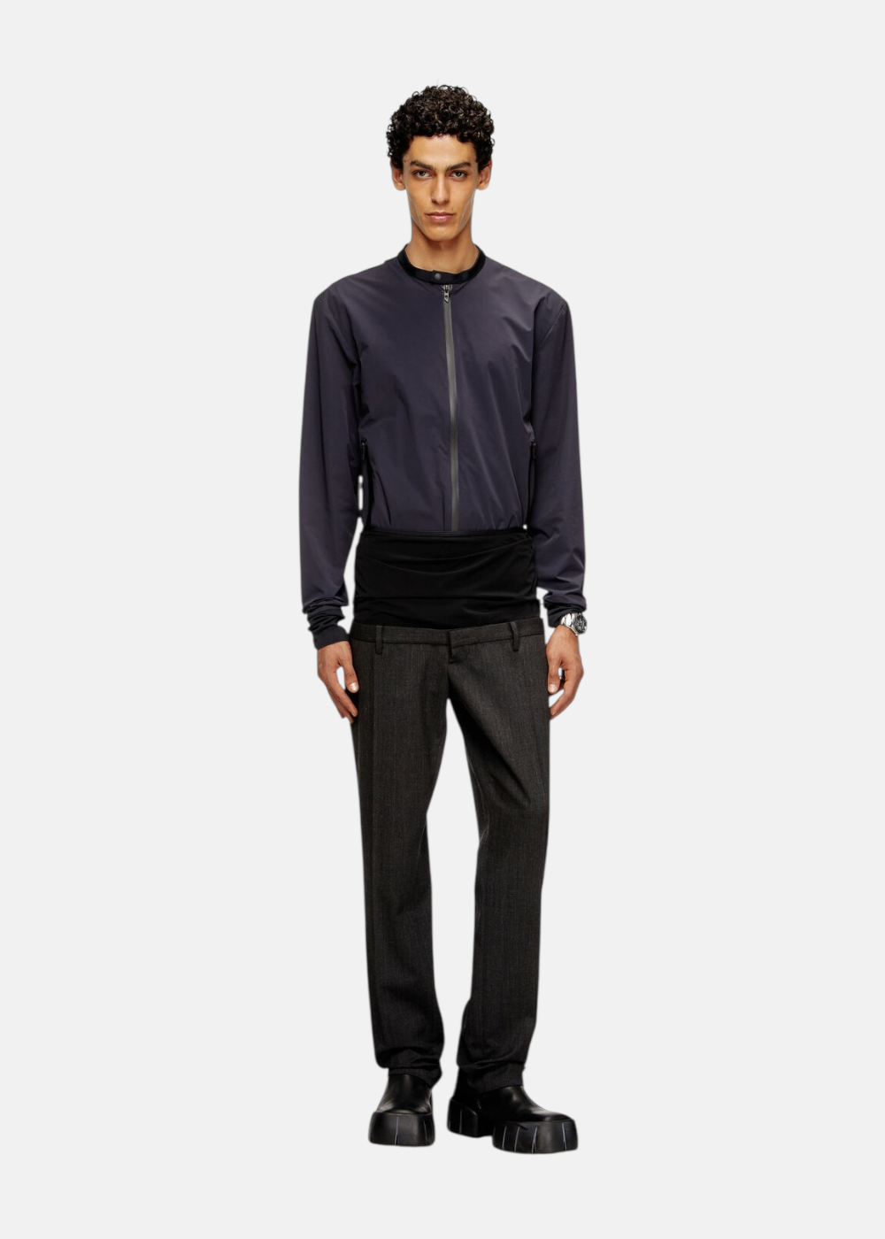 Veste Runway FW25 en nylon stretch