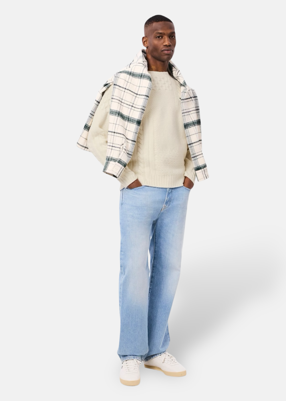 Pull patchework - beige