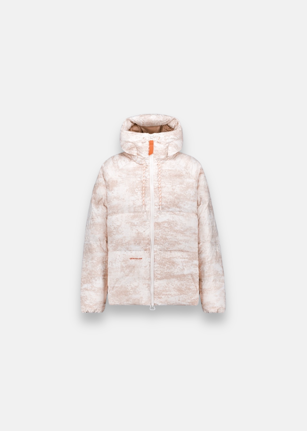 Doudoune oversize mixte Azael Print - beige