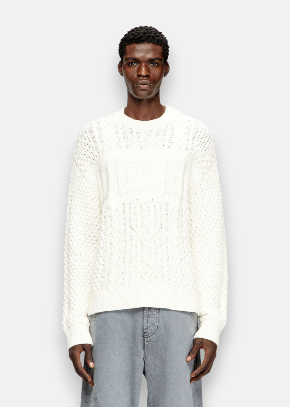 Pull En Maille torsadé K-Aubin - beige