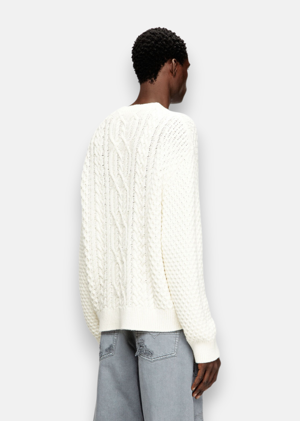 Pull En Maille torsadé K-Aubin - beige