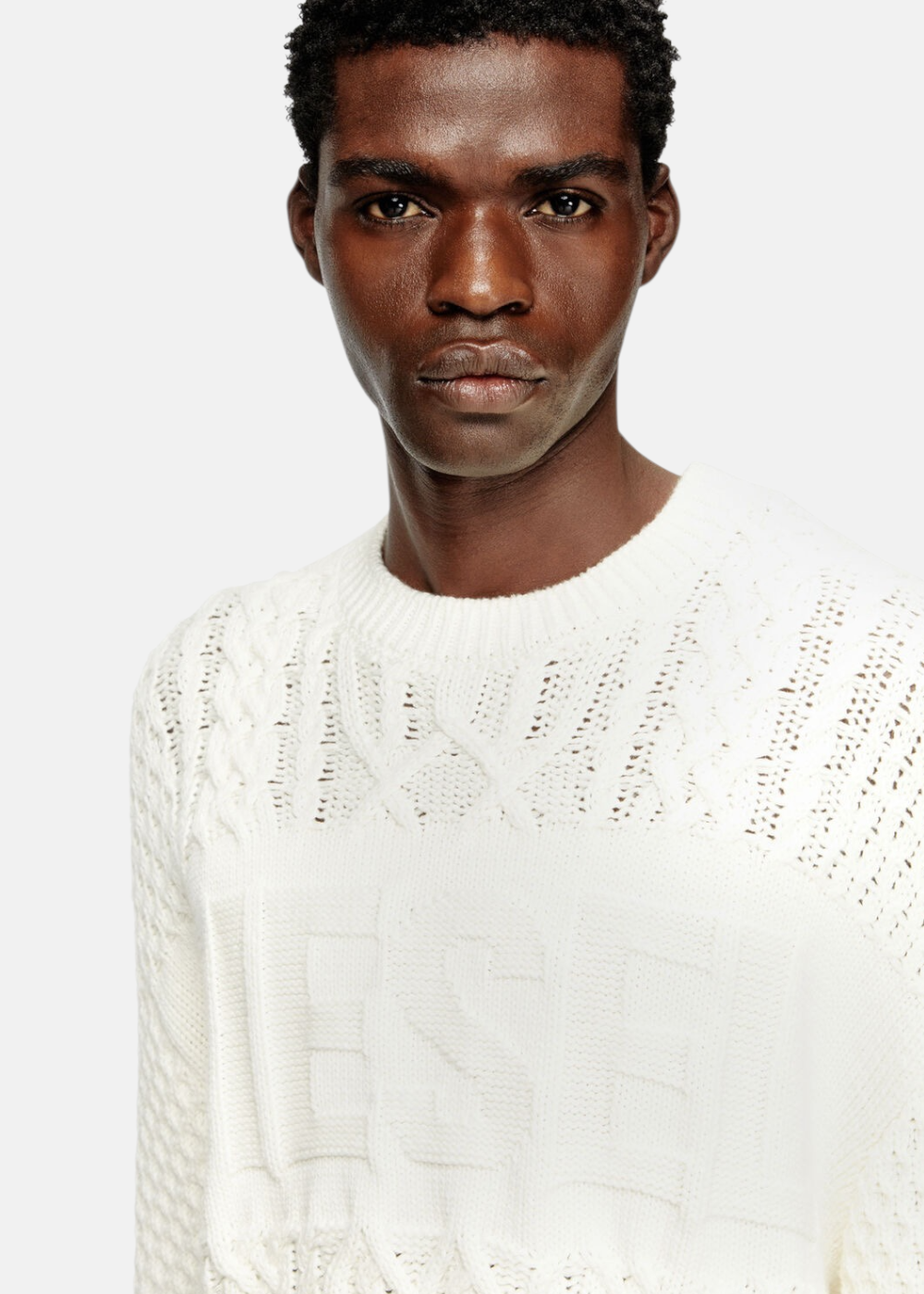 Pull En Maille torsadé K-Aubin - beige