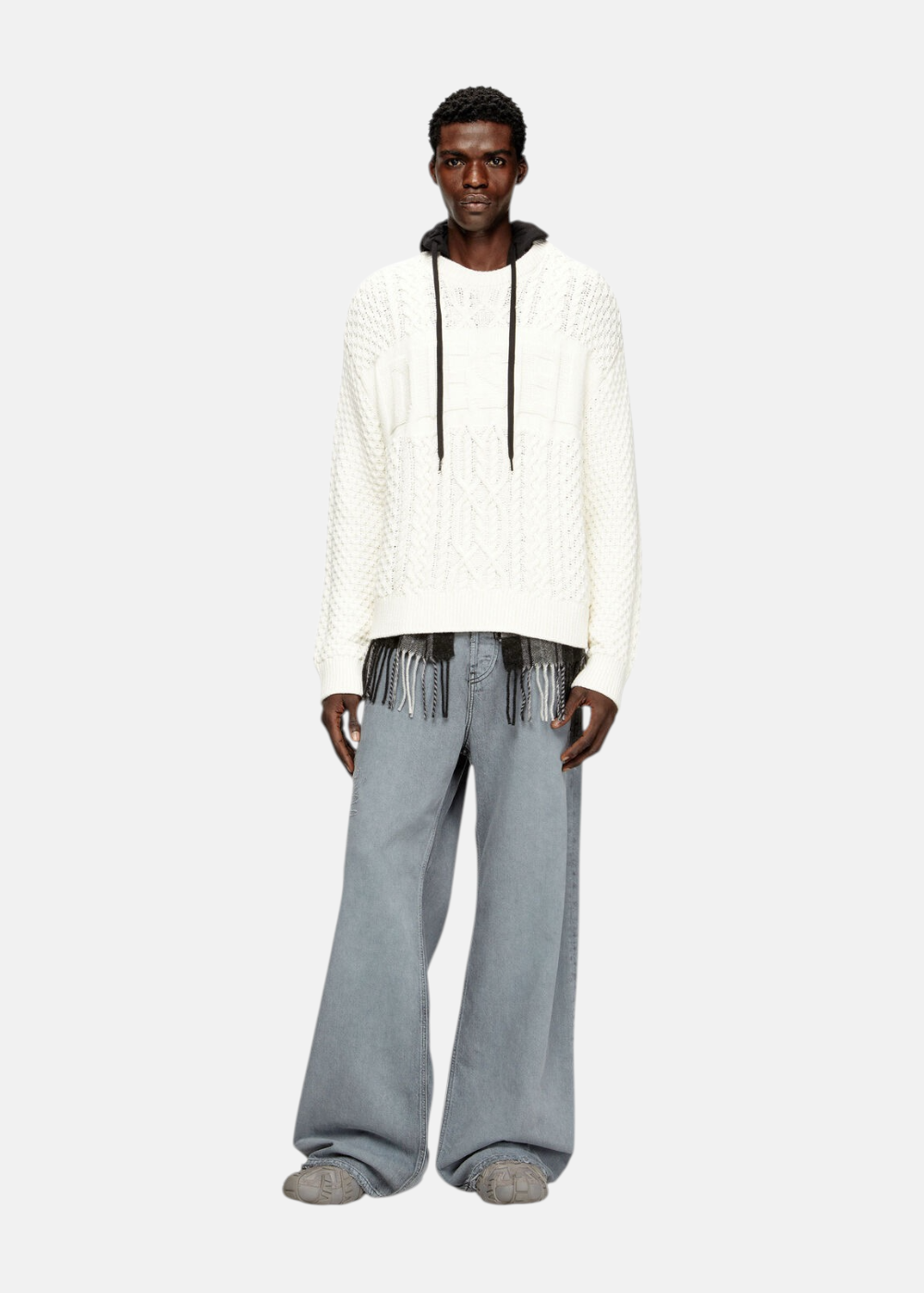 Pull En Maille torsadé K-Aubin - beige