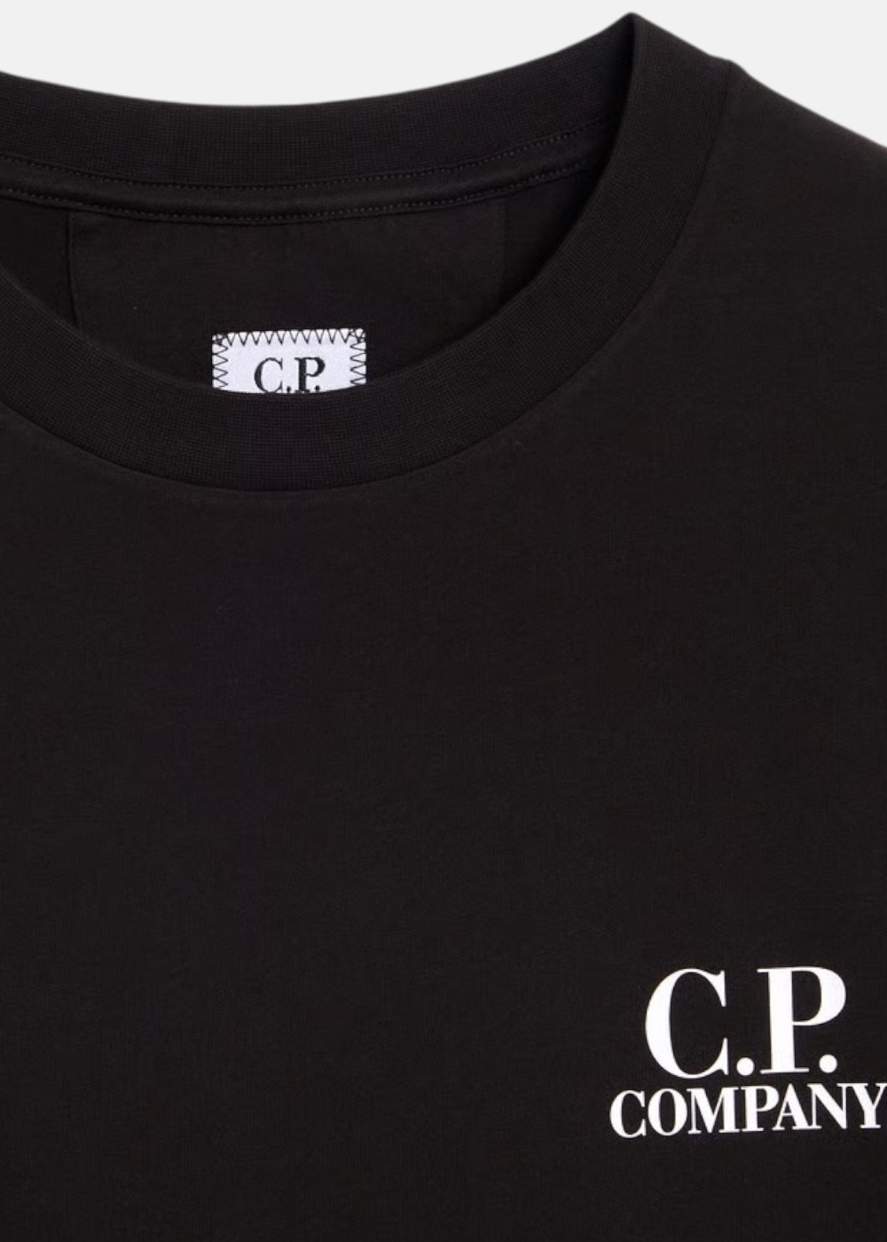 T-shirt 30/1 logo back – noir