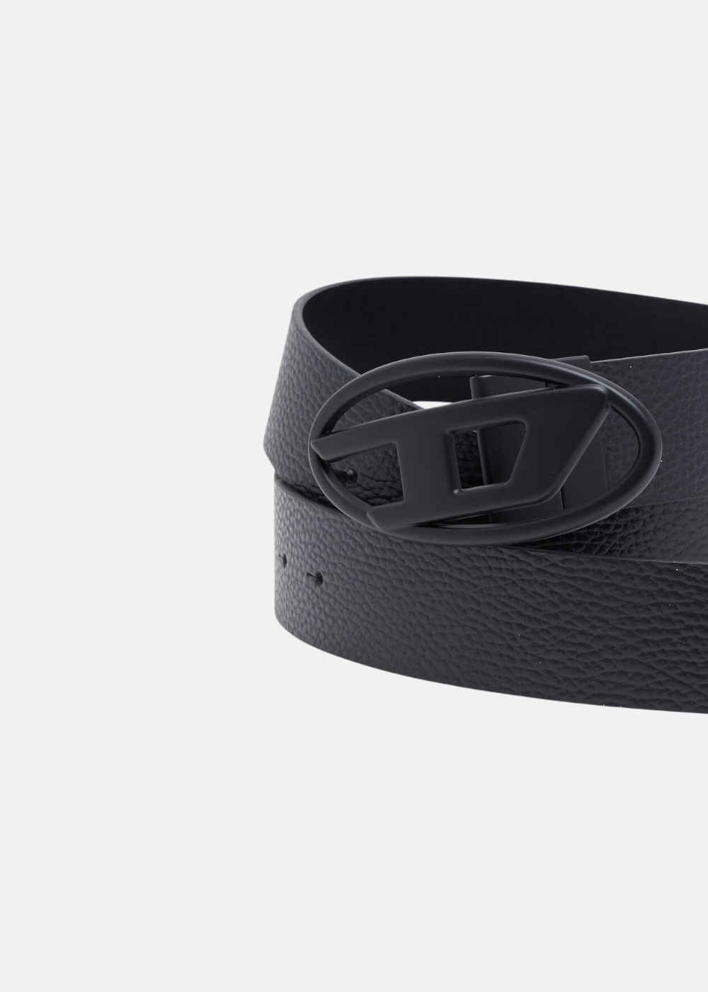 Ceinture en cuir réversible - noir