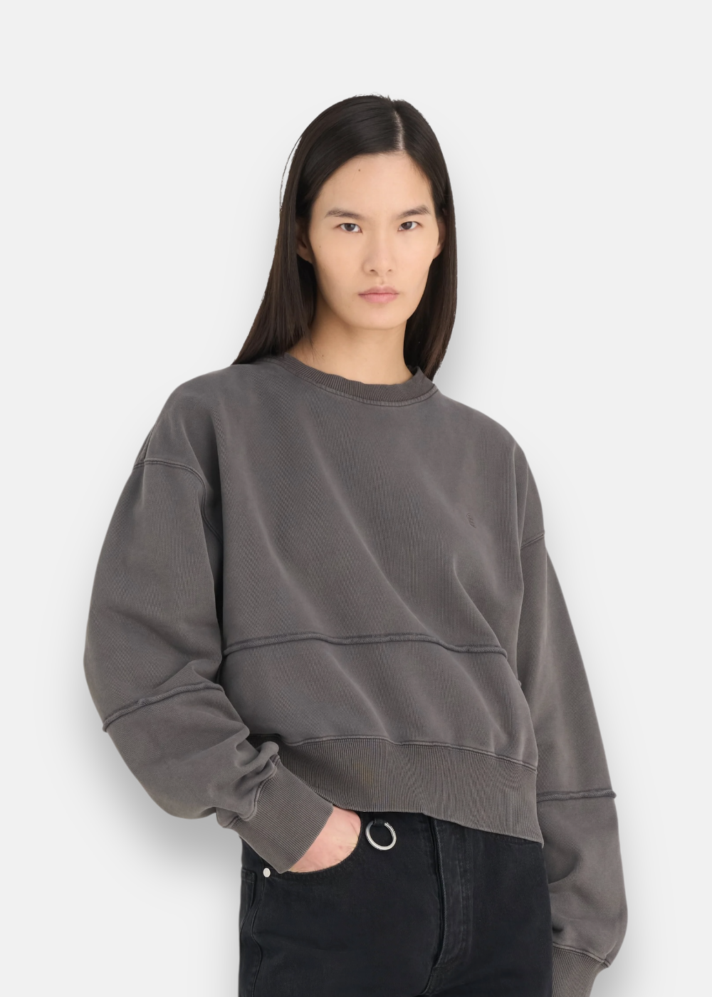Sweat Boxy Season - gris