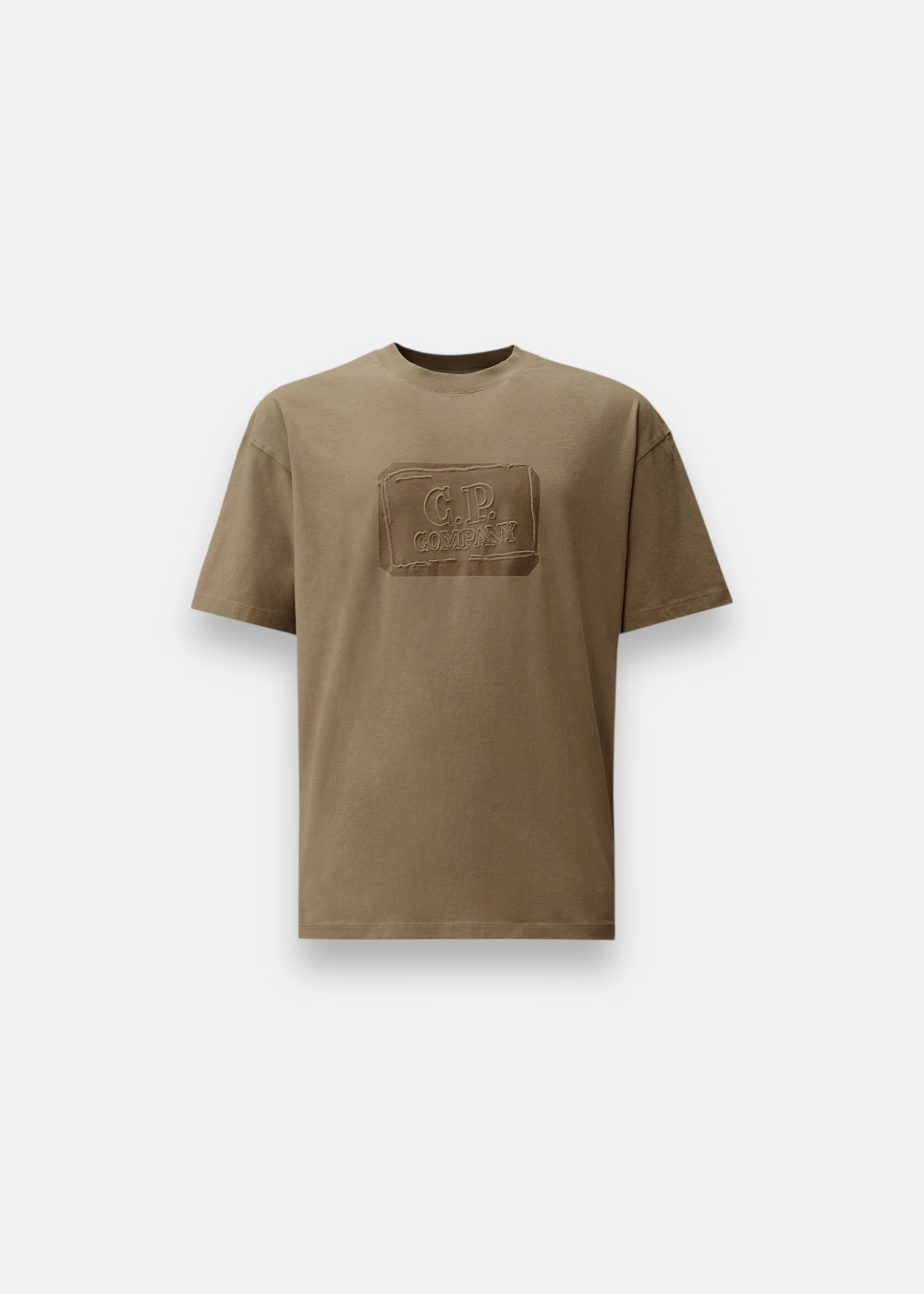 T-shirt Logo Embossed - beige