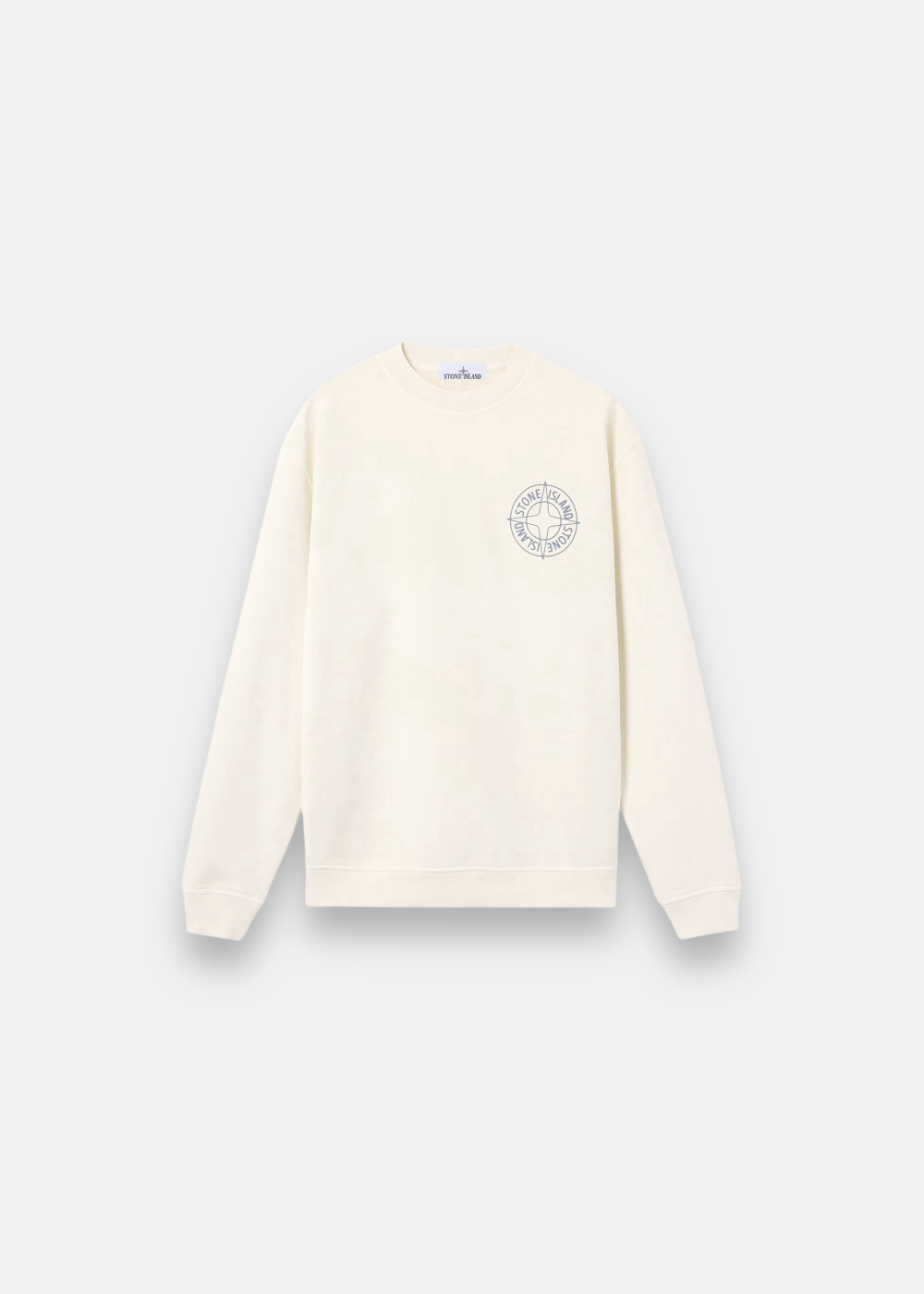 Sweat outline compass oversize - beige