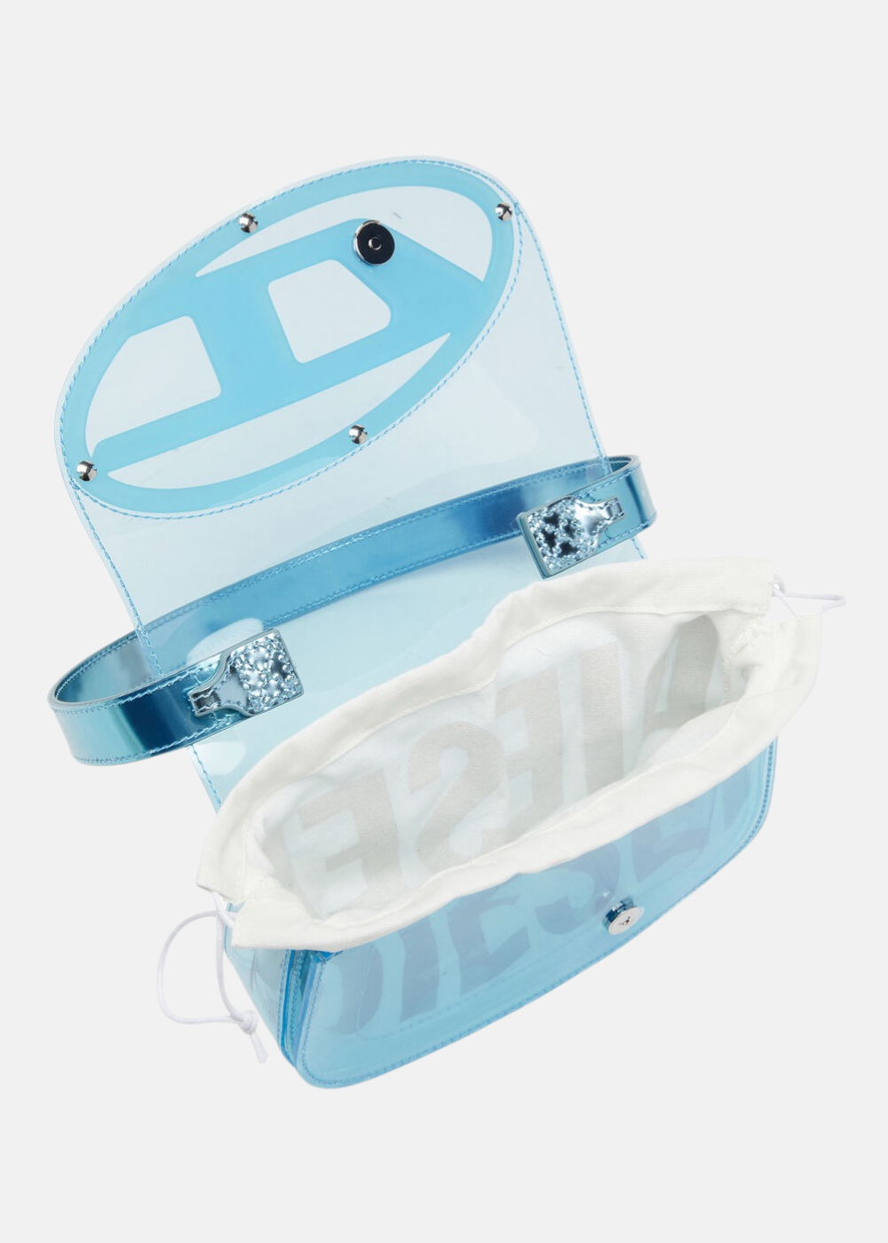 Sac 1DR bandoulière transparent - bleu