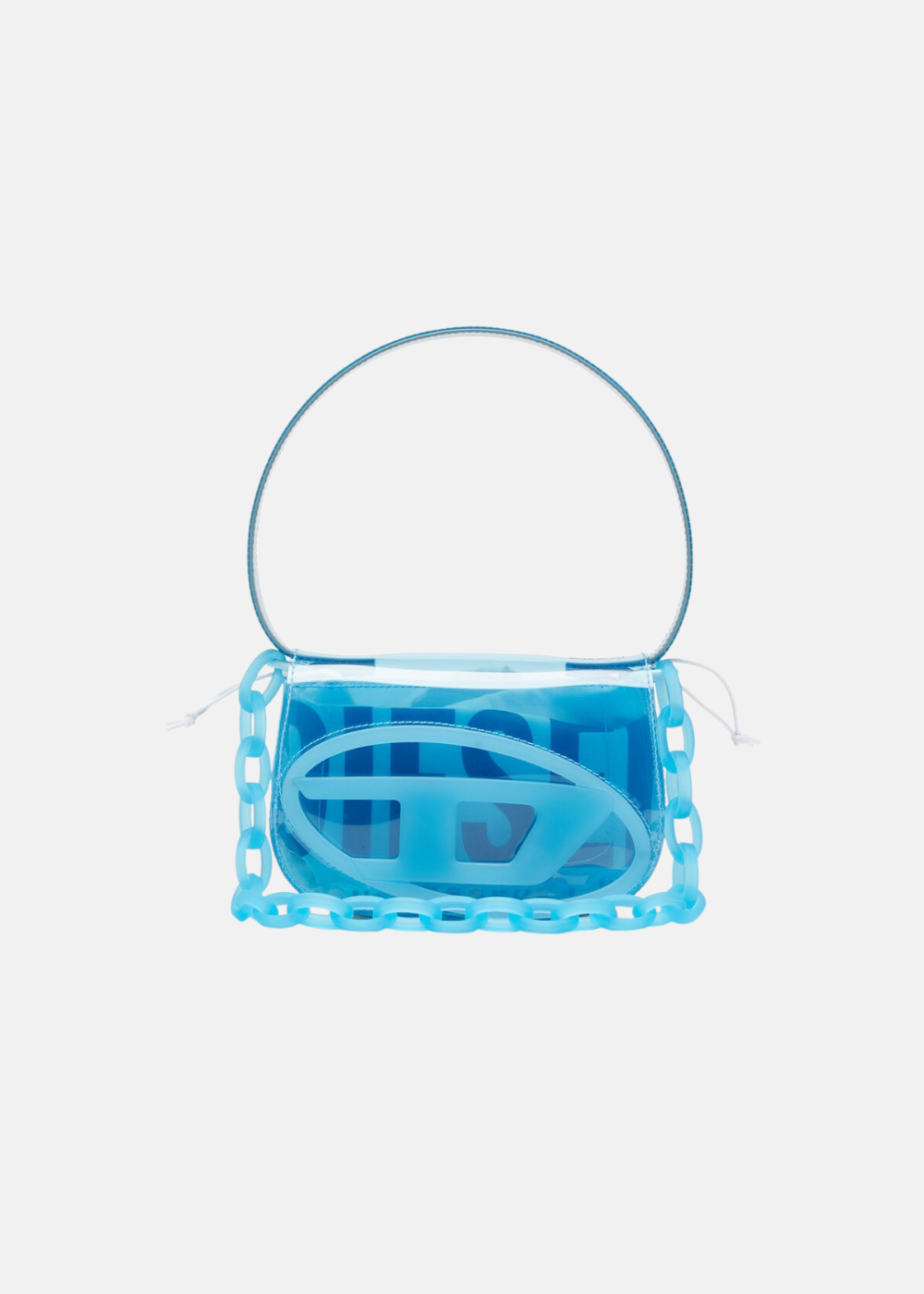 Sac 1DR bandoulière transparent - bleu