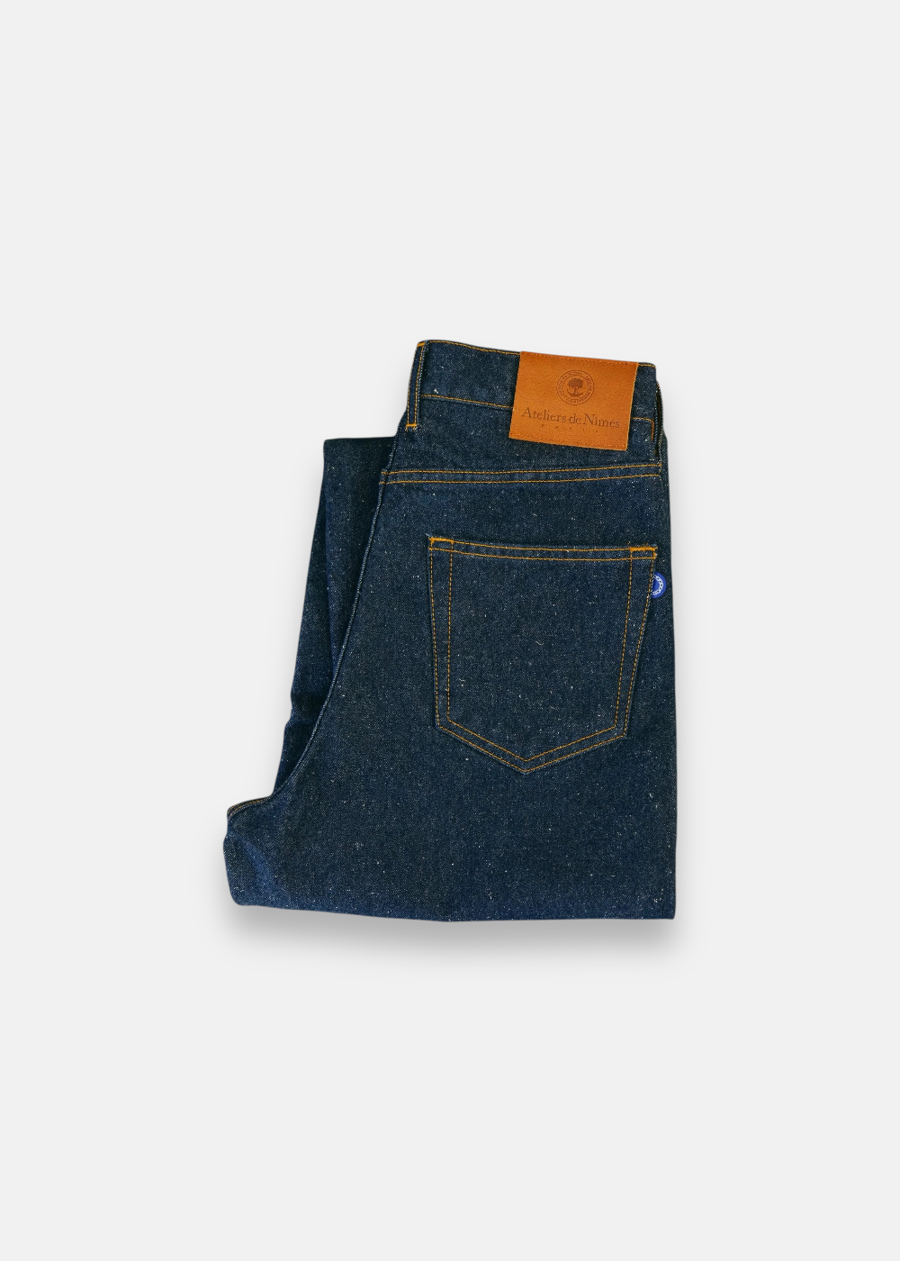 Jeans DN 10 laine & soie - bleu brut