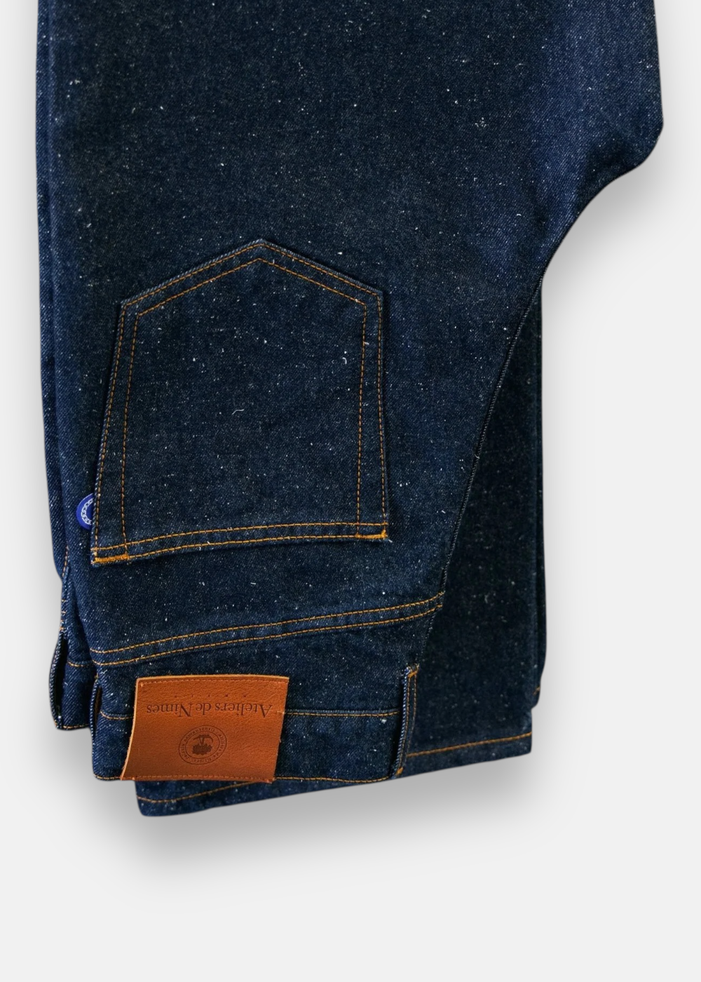 Jeans DN 10 laine & soie - bleu brut