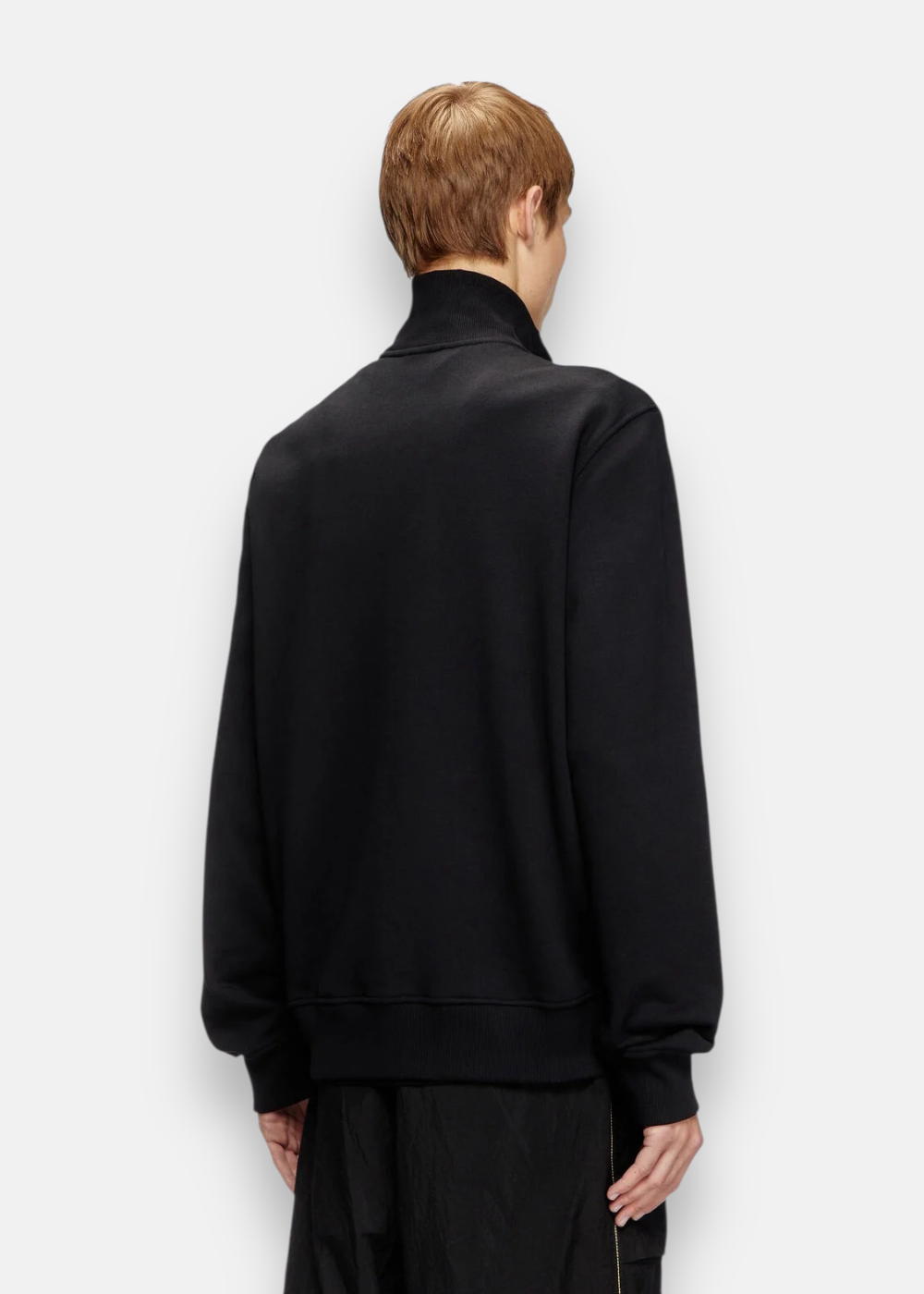 Sweat zippé logo Oval D - noir