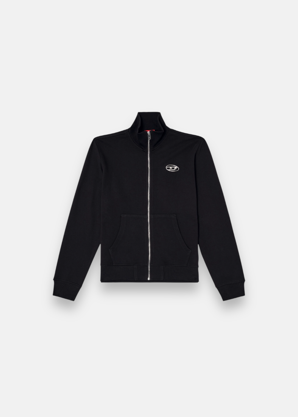 Sweat zippé logo Oval D - noir