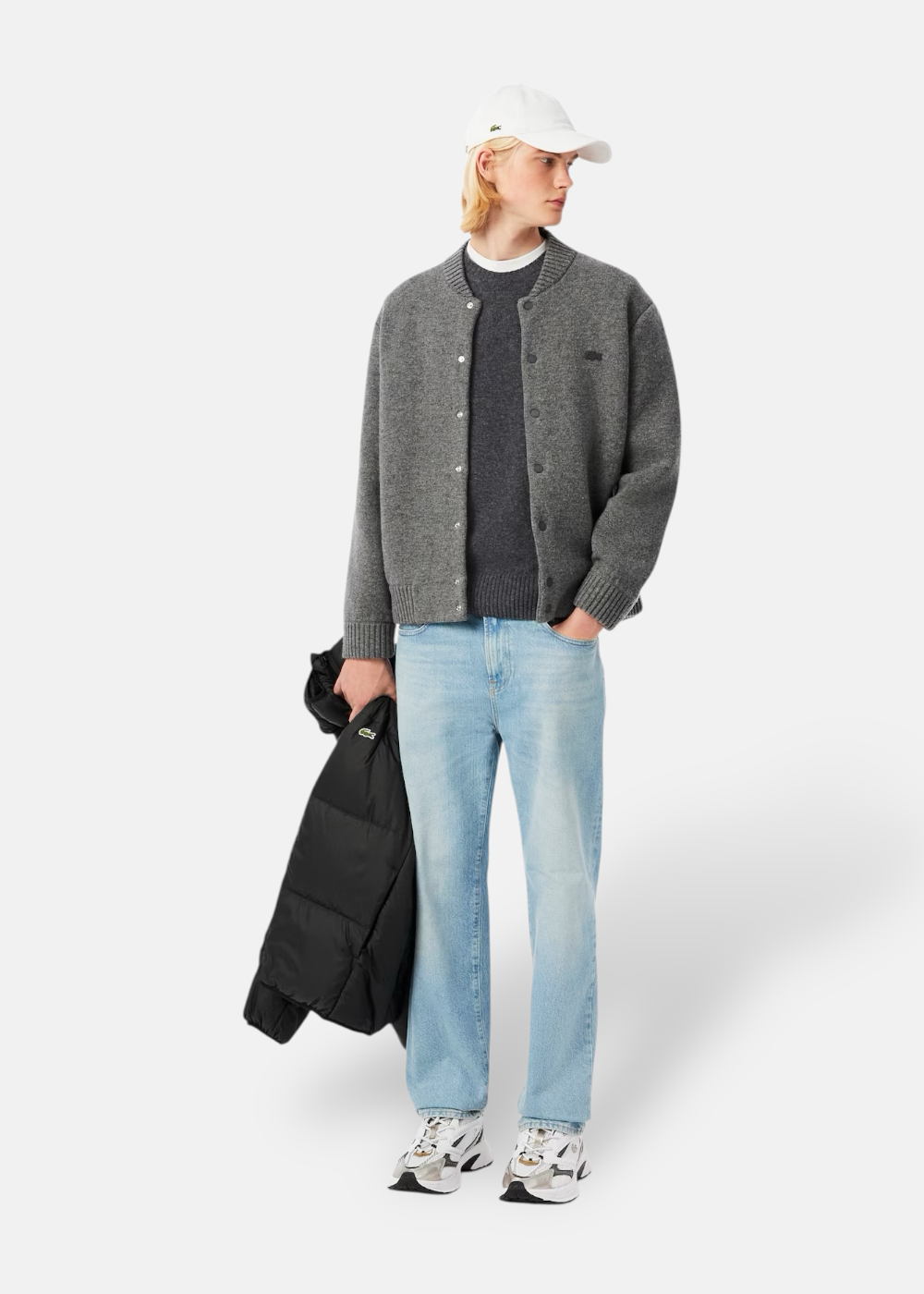 Pull en laine col rond - gris