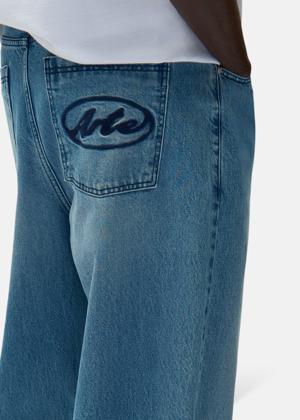 Pantalon Circle Logo - bleu