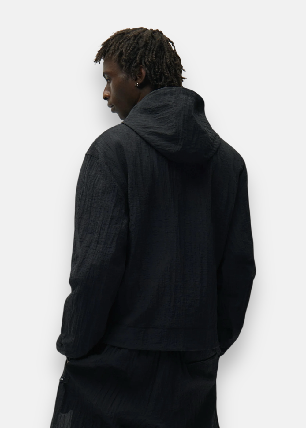 Veste à Capuche en maille - noir