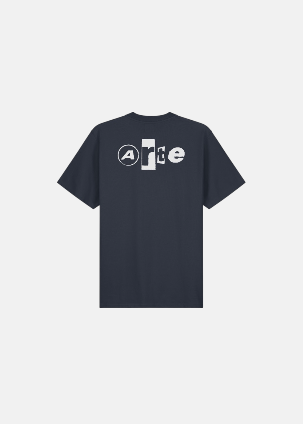 T-shirt back collage - marine