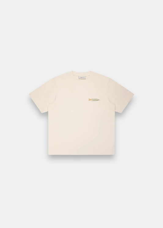 T-shirt logo botanique - beige