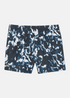 Short Lacoste imprimé bleu a plat
