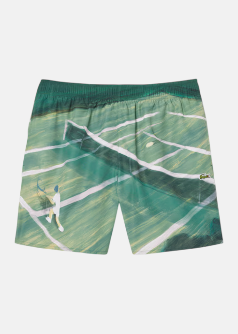 Short de bain Lacoste imprimé tennis à plat